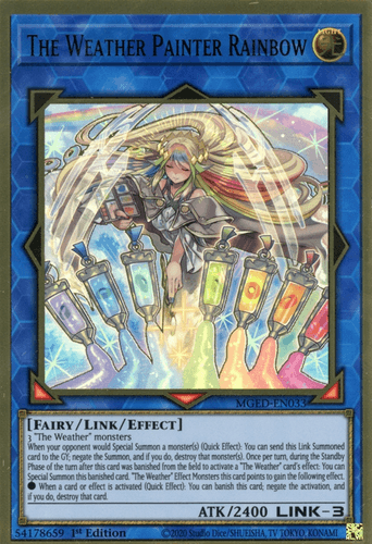 The Weather Painter Rainbow - MGED-EN033 Premium Gold Rare 1st Edition