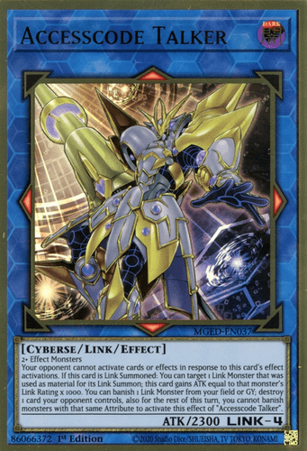 Accesscode Talker - MGED-EN037 Premium Gold Rare 1st Edition