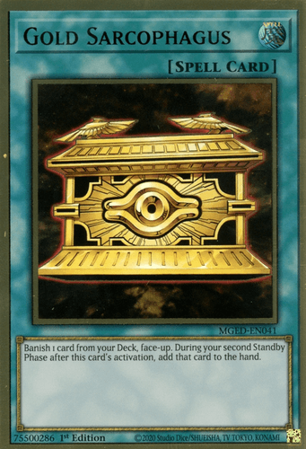 Gold Sarcophagus - MGED-EN041 Premium Gold Rare 1st Edition