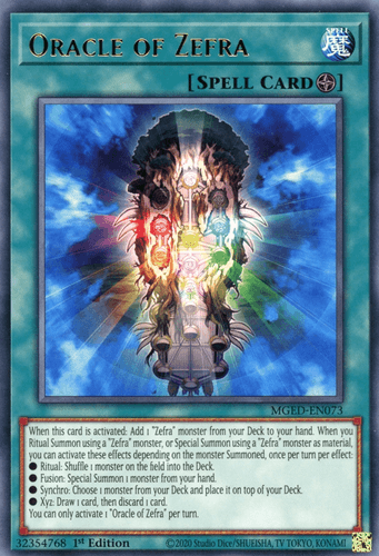 Oracle of Zefra - MGED-EN073 Rare 1st Edition