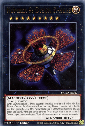 Number 9: Dyson Sphere - MGED-EN089 Rare 1st Edition