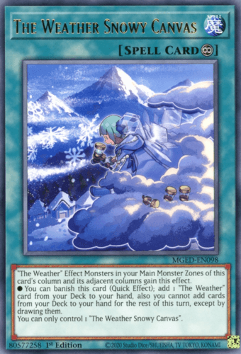 The Weather Snowy Canvas - MGED-EN098 Rare 1st Edition