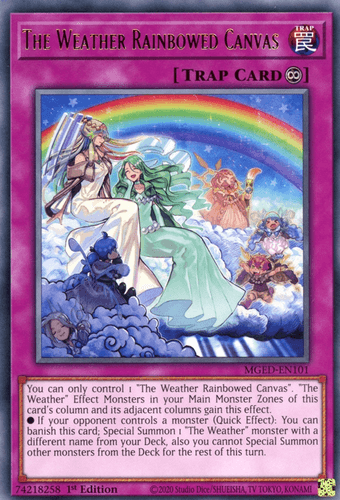 The Weather Rainbowed Canvas - MGED-EN101 Rare 1st Edition