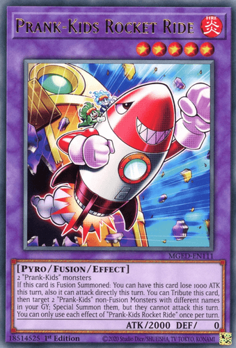 Prank-Kids Rocket Ride - MGED-EN111 Rare 1st Edition