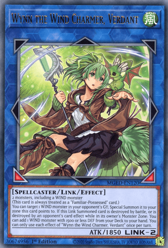 Wynn the Wind Charmer, Verdant - MGED-EN120 Rare 1st Edition
