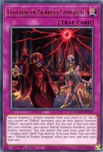 Eldlixir of Scarlet Sanguine - MGED-EN125 Rare 1st Edition