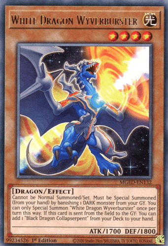 White Dragon Wyverburster - MGED-EN132 Rare 1st Edition