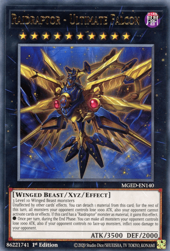 Raidraptor - Ultimate Falcon - MGED-EN140 Rare 1st Edition
