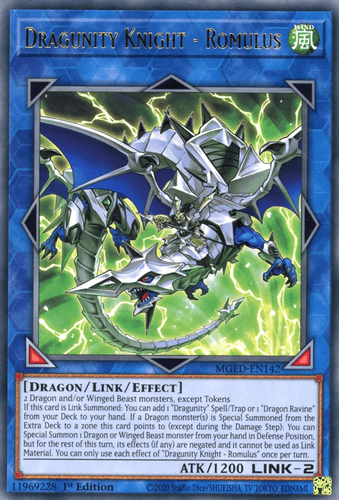 Dragunity Knight - Romulus - MGED-EN142 Rare 1st Edition