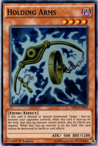 Holding Arms - MIL1-EN003 Super Rare 1st Edition