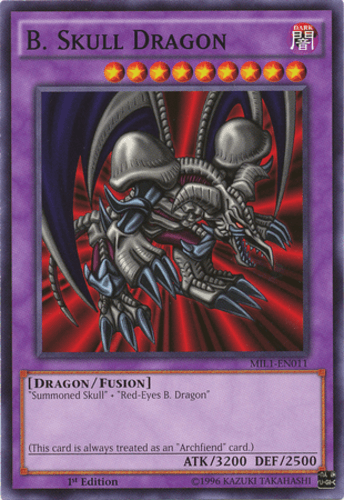 Black Skull Dragon - MIL1-EN011 Common 1st Edition