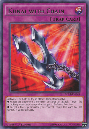 Kunai with Chain - MIL1-EN048 Rare 1st Edition