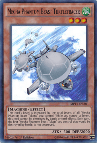 Mecha Phantom Beast Turtletracer - MP14-EN001 Super Rare 1st Edition
