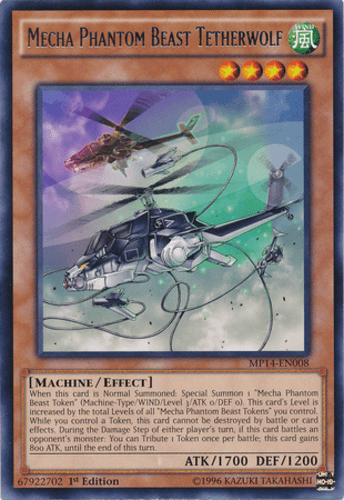 Mecha Phantom Beast Tetherwolf - MP14-EN008 Rare 1st Edition