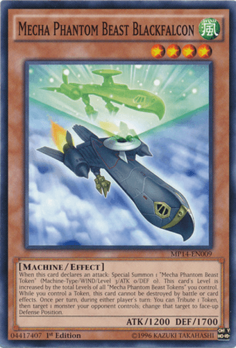 Mecha Phantom Beast Blackfalcon - MP14-EN009 Common Unlimited
