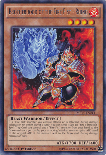 Brotherhood of the Fire Fist - Rhino - MP14-EN014 Rare Unlimited
