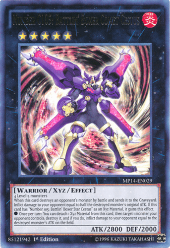 Number C105: Battlin' Boxer Comet Cestus - MP14-EN029 Ultra Rare 1st Edition