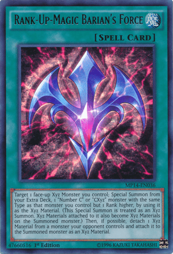 Rank-Up-Magic Barian's Force - MP14-EN036 Ultra Rare 1st Edition