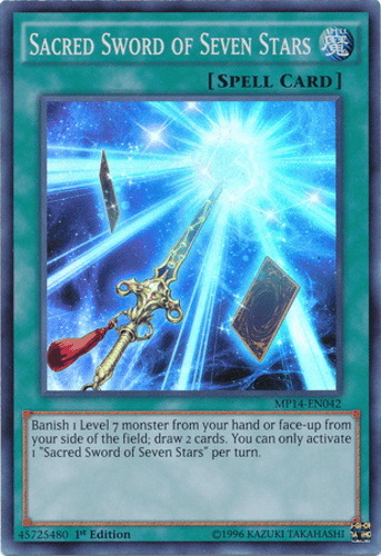 Sacred Sword of Seven Stars - MP14-EN042 Super Rare Unlimited