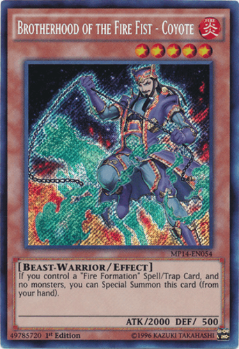 Brotherhood of the Fire Fist - Coyote - MP14-EN054 Secret Rare Unlimited