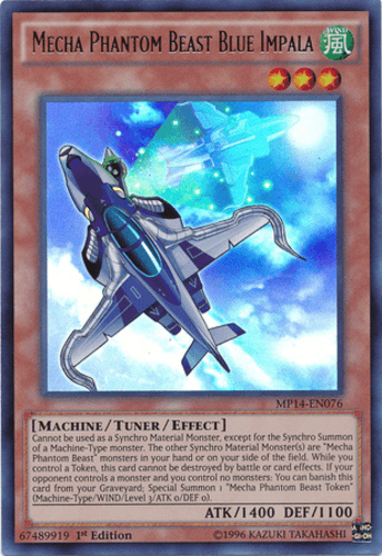 Mecha Phantom Beast Blue Impala - MP14-EN076 Ultra Rare Unlimited