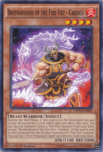 Brotherhood of the Fire Fist - Caribou - MP14-EN080 Common 1st Edition