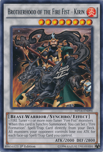 Brotherhood of the Fire Fist - Kirin - MP14-EN094 Rare Unlimited