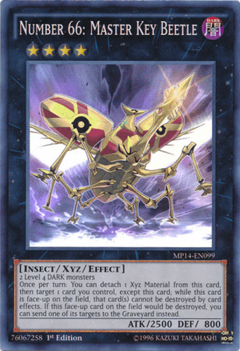 Number 66: Master Key Beetle - MP14-EN099 Super Rare 1st Edition