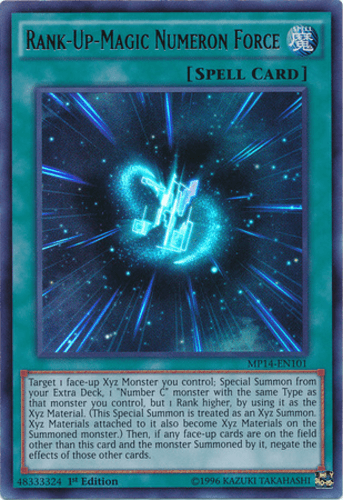 Rank-Up-Magic Numeron Force - MP14-EN101 Ultra Rare 1st Edition