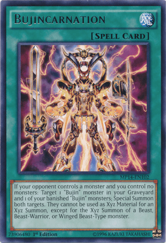 Bujincarnation - MP14-EN102 Rare Unlimited