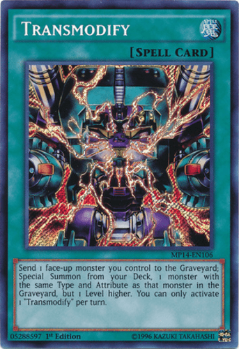Transmodify - MP14-EN106 Secret Rare 1st Edition
