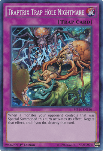 Traptrix Trap Hole Nightmare - MP14-EN110 Super Rare 1st Edition
