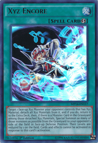 Xyz Encore - MP14-EN117 Ultra Rare 1st Edition