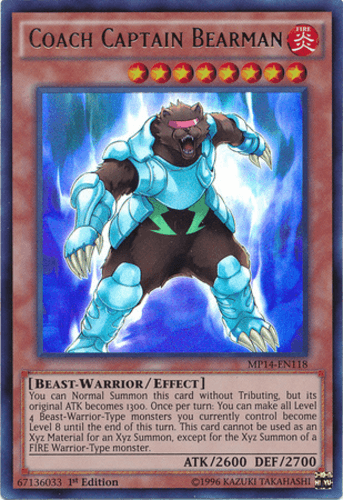 Coach Captain Bearman - MP14-EN118 Ultra Rare 1st Edition