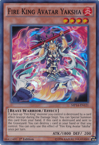 Fire King Avatar Yaksha - MP14-EN121 Super Rare 1st Edition