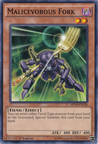 Malicevorous Fork - MP14-EN128 Common 1st Edition