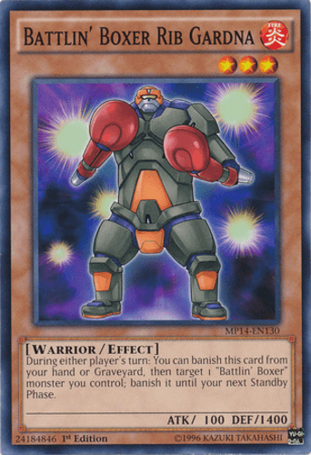 Battlin' Boxer Rib Gardna - MP14-EN130 Common 1st Edition