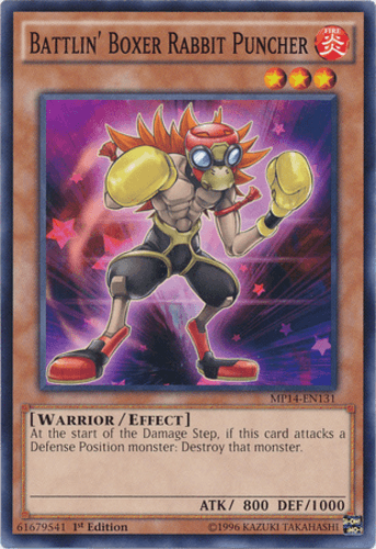 Battlin' Boxer Rabbit Puncher - MP14-EN131 Common 1st Edition