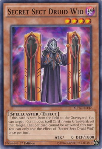 Secret Sect Druid Wid - MP14-EN132 Common 1st Edition