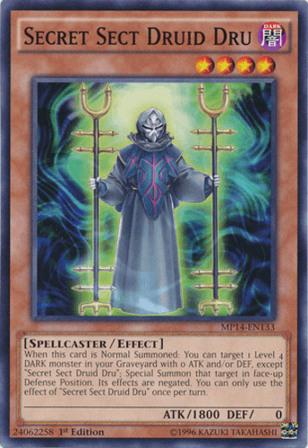 Secret Sect Druid Dru - MP14-EN133 Common 1st Edition