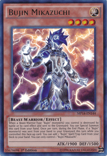 Bujin Mikazuchi - MP14-EN144 Ultra Rare 1st Edition