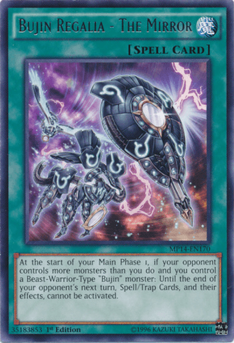 Bujin Regalia - The Mirror - MP14-EN170 Rare Unlimited