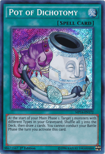 Pot of Dichotomy - MP14-EN172 Secret Rare 1st Edition