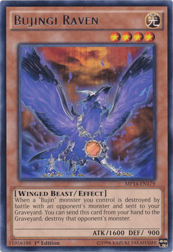 Bujingi Raven - MP14-EN179 Rare 1st Edition