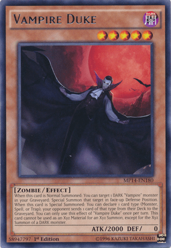 Vampire Duke - MP14-EN180 Rare 1st Edition
