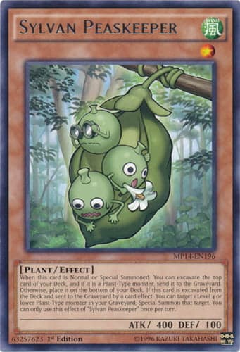Sylvan Peaskeeper - MP14-EN196 Rare 1st Edition
