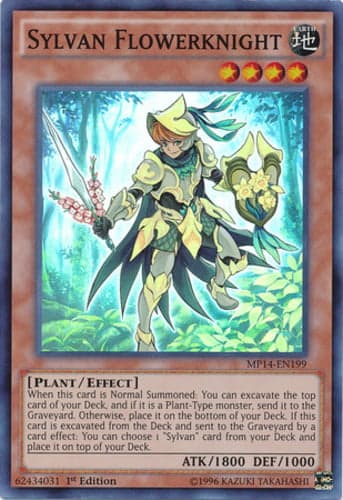 Sylvan Flowerknight - MP14-EN199 Super Rare 1st Edition