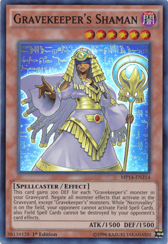 Gravekeeper's Shaman - MP14-EN214 Super Rare Unlimited