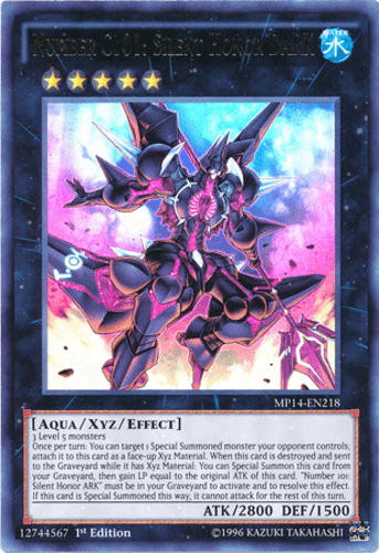 Number C101: Silent Honor DARK - MP14-EN218 Ultra Rare 1st Edition