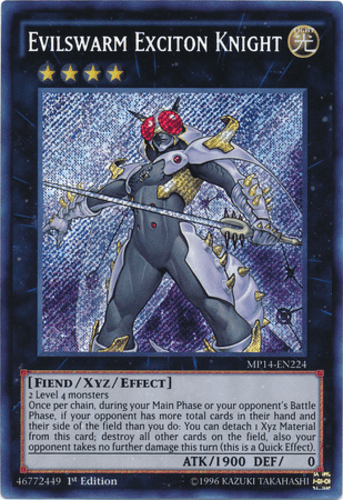 Evilswarm Exciton Knight - MP14-EN224 Secret Rare 1st Edition